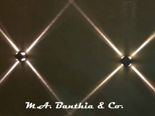 Landscape Lights Effects., M.A. Banthia & Co. M.A. Banthia & Co. حديقة داخلية