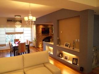 Interiorismo Zen, LEBEL LEBEL Modern living room Shelves