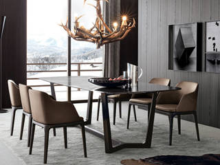 Collection table Concorde pour Poliform, agence Emmanuel Gallina agence Emmanuel Gallina Dining room