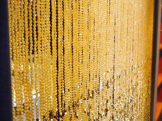 Champagne Gold Acrylic Crystal Bead Curtain, Memories of a Butterfly: Bead Curtains & Room Dividers Memories of a Butterfly: Bead Curtains & Room Dividers Asiatische Fenster & Türen