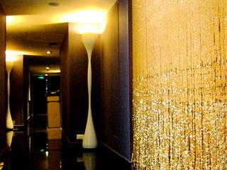 Champagne Gold Acrylic Crystal Bead Curtain, Memories of a Butterfly: Bead Curtains & Room Dividers Memories of a Butterfly: Bead Curtains & Room Dividers Asian style windows & doors