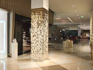 Dubai Mall, Diamond Columns, Giles Miller Studio Giles Miller Studio