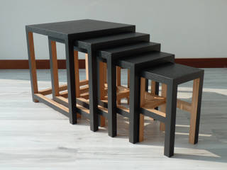 DIRI - tables gigognes, Mathieu Le Guern Mathieu Le Guern Living room Side tables & trays