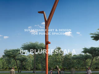 Sustainable Art and Design for public spaces, PLURIESCALA - ARQUITECTURA, PLANEAMENTO E DESIGN LDA PLURIESCALA - ARQUITECTURA, PLANEAMENTO E DESIGN LDA Taman Modern