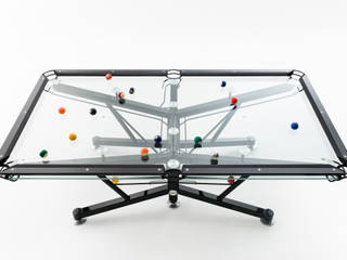 G1 Glass Pool Table, Quantum Play Quantum Play Sala multimediale moderna
