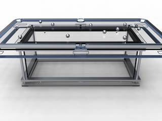 G7 Glass Pool Table, Quantum Play Quantum Play minimalist style media rooms