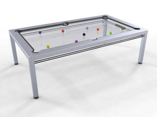 G4 Glass Pool Table, Quantum Play Quantum Play Minimalist media room