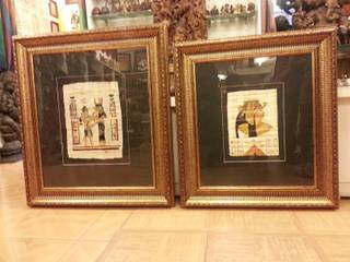 ORIGINAL EGYPTIAN PAPYRUS PAINTINGS, SHEEVIA INTERIOR CONCEPTS SHEEVIA INTERIOR CONCEPTS Otros espacios