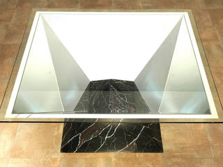 Table basse pyramide, Design Bois Creation Design Bois Creation Phòng khách phong cách chiết trung