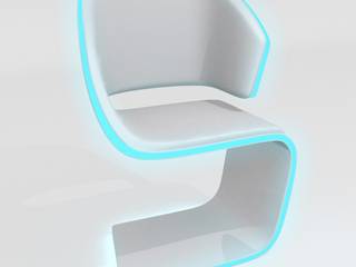 Lamed Chair design © Rodolphe Pauloin, luxense design luxense design Living roomStools & chairs