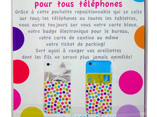 le iWallet, une pochette qui se colle à tous les téléphones pour y ranger vos cartes, oreillettes, tickets de métro..., anna's shop anna's shop Estudios y oficinas