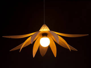 Lotus Pendant Light, MacMaster Design MacMaster Design モダンデザインの リビング