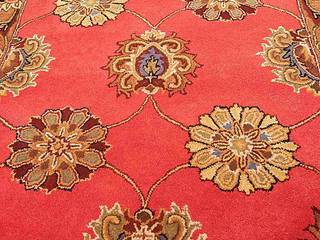 Oriental persian area rug handmade Red Brown carpet, Midas craft Midas craft Salas modernas