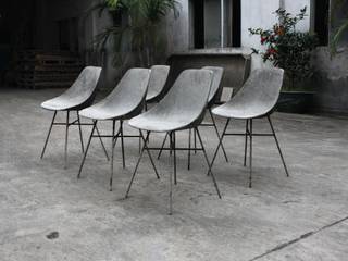 D'Hauteville concrete chair, Lyon Béton Lyon Béton Industrial style kitchen