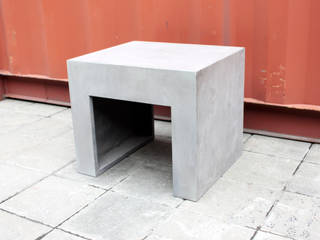 Concrete stool, Lyon Béton Lyon Béton Minimalist dining room