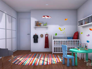 El nuevo piso de Christina y su familia , Diseñadora de Interiores, Decoradora y Home Stager Diseñadora de Interiores, Decoradora y Home Stager Skandinavische Kinderzimmer