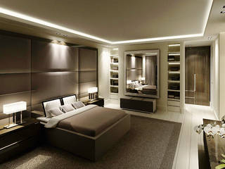 172m, Wola, Wwa, dziurdziaprojekt dziurdziaprojekt Modern style bedroom
