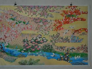 poster japonais en papier sérigraphié, papiergami papiergami 更多房间