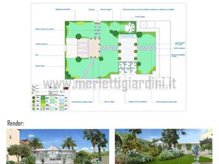 Attico con giardino d'inverno, Merletti Garden Design Merletti Garden Design สวน