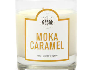 Bougie parfumée Moka Caramel, LA BELLE MÈCHE LA BELLE MÈCHE บ้านและที่อยู่อาศัย