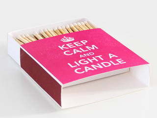 Boite d'allumettes Keep Calm and Light a Candle, LA BELLE MÈCHE LA BELLE MÈCHE Casas eclécticas