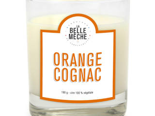 Bougie parfumée Orange Cognac, LA BELLE MÈCHE LA BELLE MÈCHE Eclectic style houses