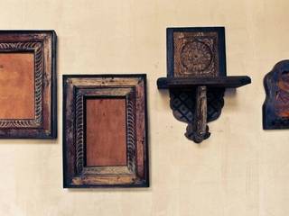 Frames and mirrors, Uttara And Adwait Furniture Uttara And Adwait Furniture Rustic style corridor, hallway & stairs