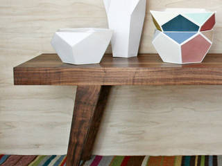 Geometrische Keramikserie 5Eck-Familie , Raum B Raum B Ruang keluarga: Ide desain interior, inspirasi & gambar Accessories & decoration