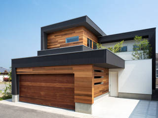 M4-house 「重なり合う家」, Architect Show Co.,Ltd Architect Show Co.,Ltd Modern houses