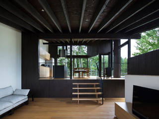 House in Sayo, 設計組織DNA 設計組織DNA Modern Living Room 財産,木,点灯,建物,インテリア・デザイン,シェード,ソファー,木,床,フローリング