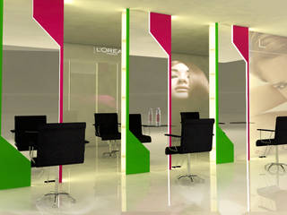 Salon Interior Elements, MRN Associates MRN Associates Commercial spaces