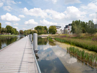 Parc du Heyritz de Strasbourg, atelier VILLES & PAYSAGES atelier VILLES & PAYSAGES Ruang Komersial