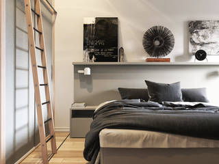 спальные комнаты, sreda sreda Scandinavian style bedroom