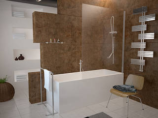 Baño_ibu3D, Ibu 3d Ibu 3d Minimalist interior design & decoration ideas