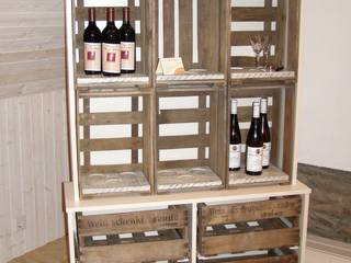 "Sign of Wine"-Weinregal, Holz-Design Schlichter Holz-Design Schlichter Eclectic style wine cellar