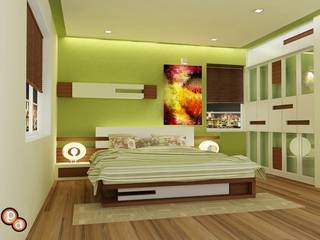 Bedroom Design-- Raj residency Preetham Interior Designer Modern style bedroom