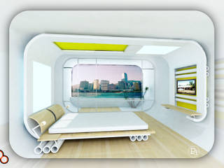 Bedroom design ----Inspired from skating, Preetham Interior Designer Preetham Interior Designer Modern style bedroom