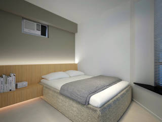 LT's RESIDENCE, arctitudesign arctitudesign Minimalist bedroom