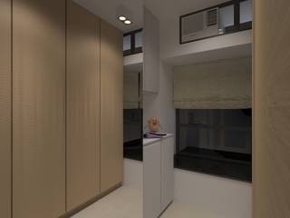 LT's RESIDENCE, arctitudesign arctitudesign Minimalist dressing room