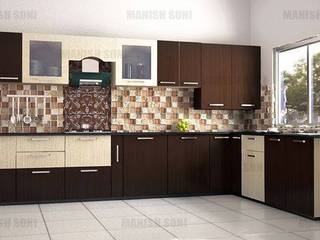 kitchen done by us in new residential flat in a appartment, SHIVA TRADERS SHIVA TRADERS キッチン
