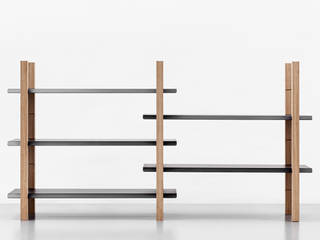 Slot Shelf, KLEMENS SCHILLINGER KLEMENS SCHILLINGER غرفة المعيشة