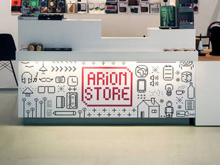 Arion Store – Interior & Furniture Design by Studio Algoritmo, Studio Algoritmo Studio Algoritmo Minimalistische Geschäftsräume & Stores