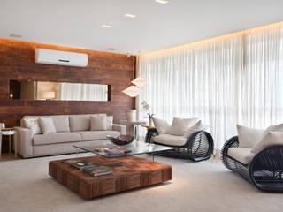 Leila Dionizios Arquitetura e Luminotécnica Moderne woonkamers