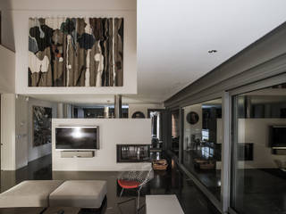 Enamórate de esta Casa Moderna con Vistas al mismísimo ¡paraíso! , EAS Arquitectura EAS Arquitectura Modern living room