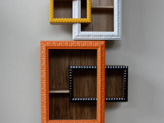 FRAME IT - Duchamp, Macrit - Materie Creative Italiane Macrit - Materie Creative Italiane Salas de estar modernas Madeira Efeito de madeira