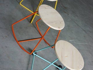 MOSCHETTIERI stools series, ZETAE Studio ZETAE Studio Ruang Keluarga Modern