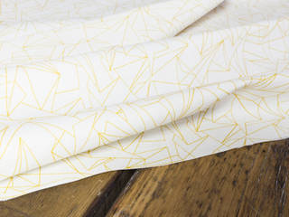 Cracked Ice Minor Mustard fabric, Flock Flock Proyectos comerciales