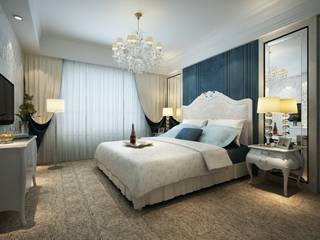 Villa Interior, TOPOS+PARTNERS TOPOS+PARTNERS Classic style bedroom