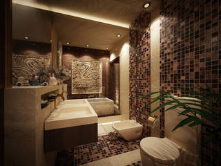 BATHROOMS FOR PRIVATE CLIENT, TOPOS+PARTNERS TOPOS+PARTNERS Baños de estilo clásico