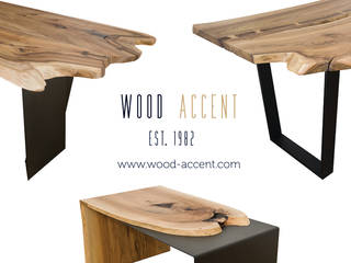 UNIQUE WOODEN TABLE , WOOD ACCENT WOOD ACCENT Salas modernas